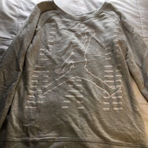 gray jordan sweater